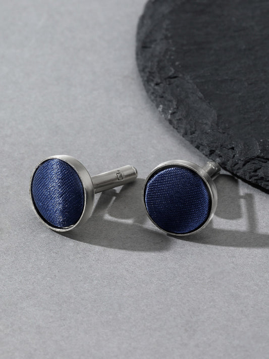 Men Round Decor Cufflinks