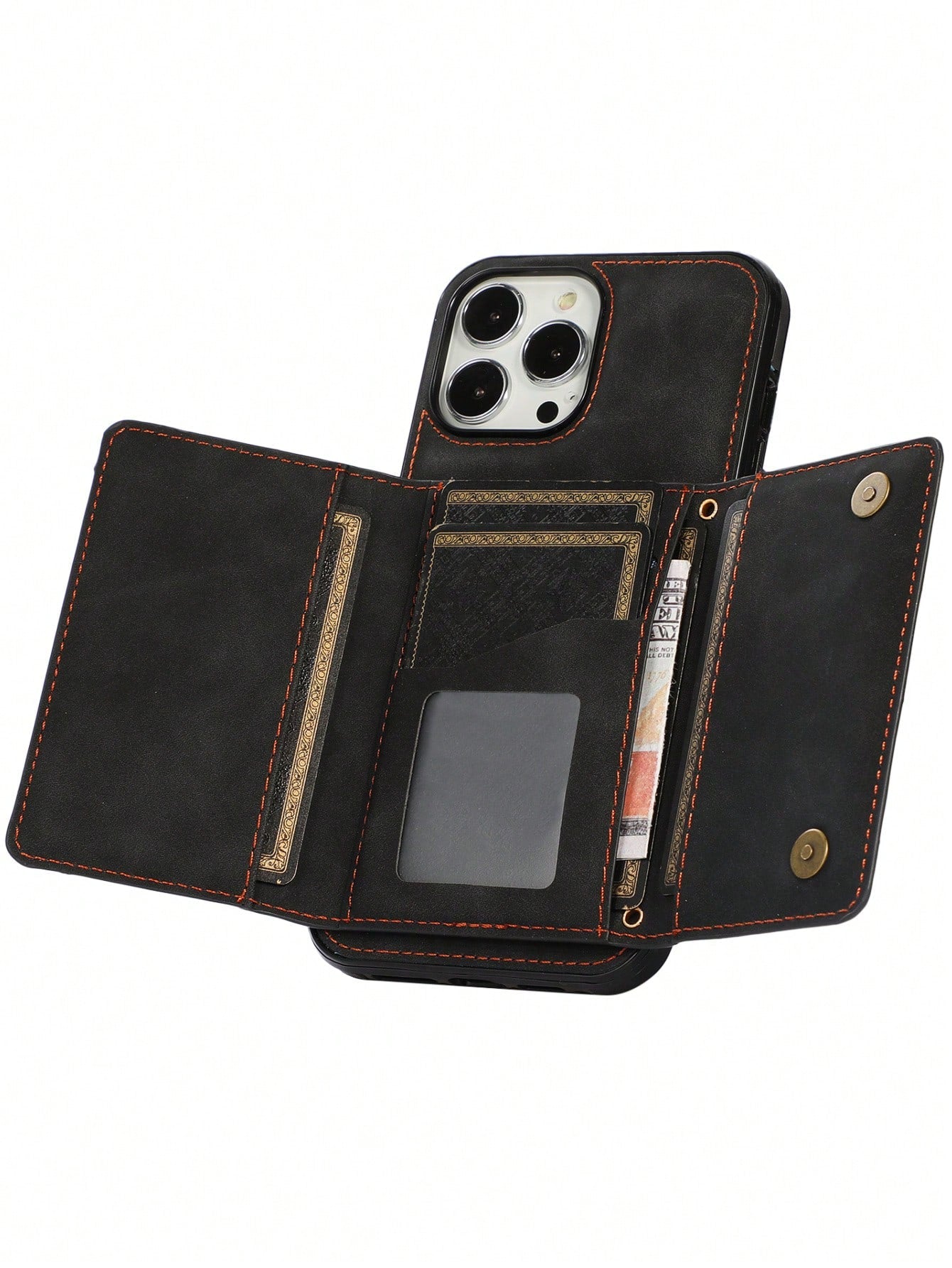 Retro PU Phone Case With Card Slot