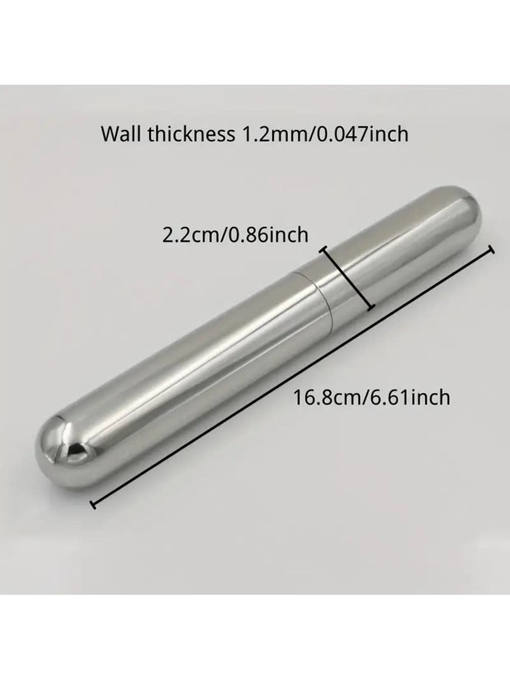 Stainless Steel Thickened Single Cigar Tube