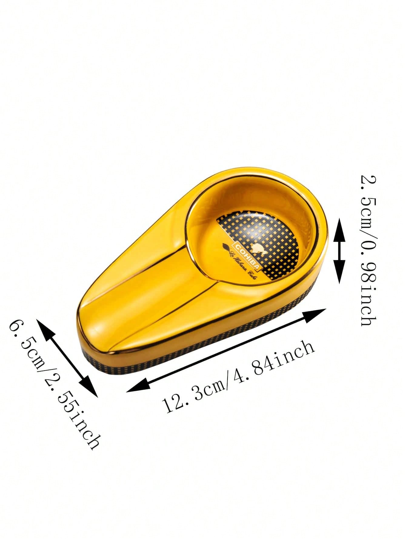 Yellow Cigar Ashtray