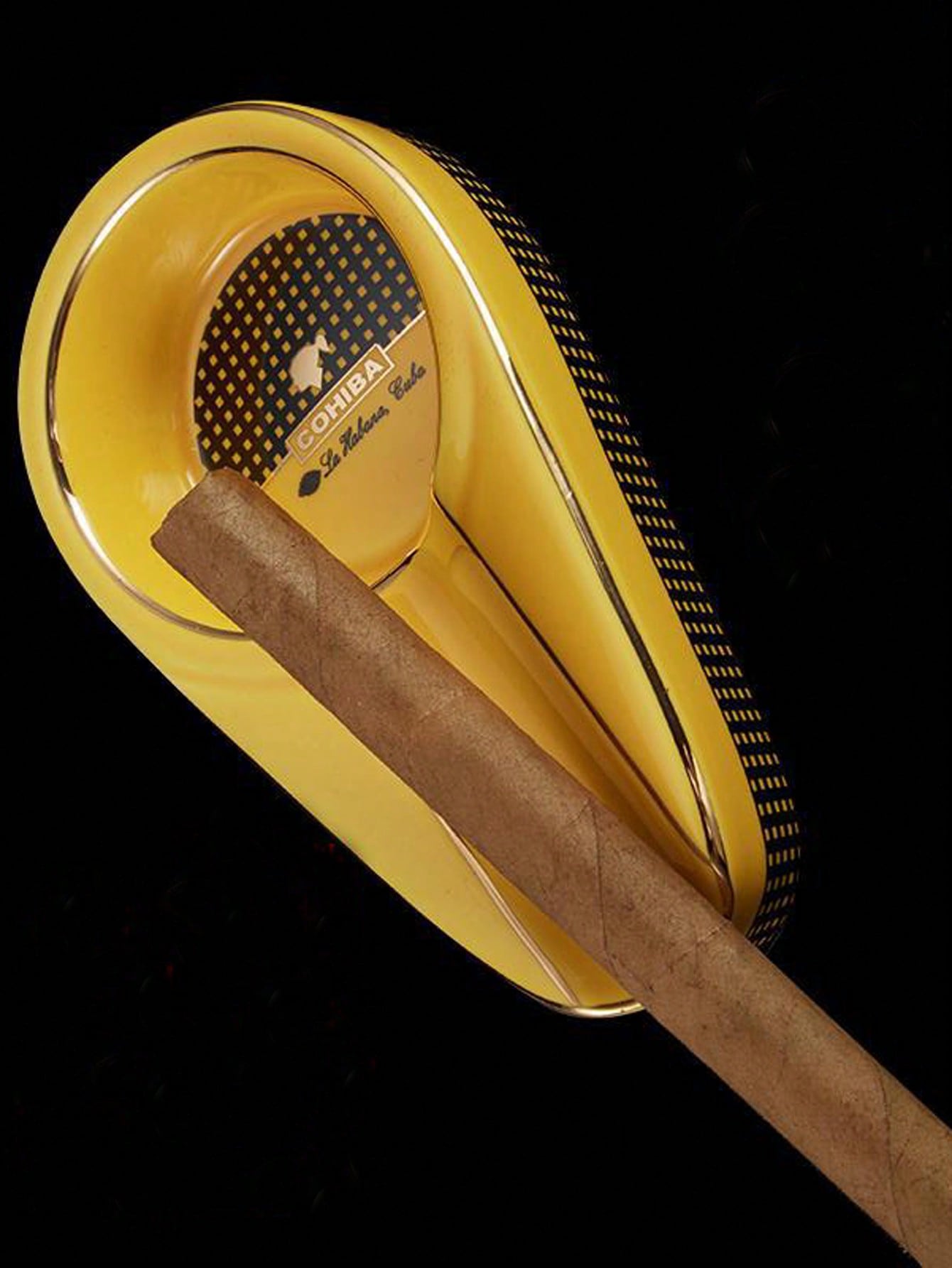 Yellow Cigar Ashtray