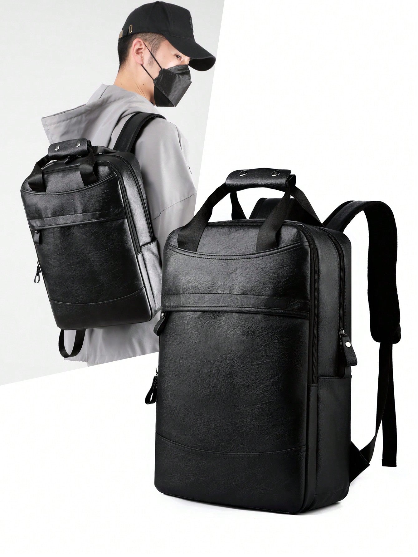 Pu Leather Backpack