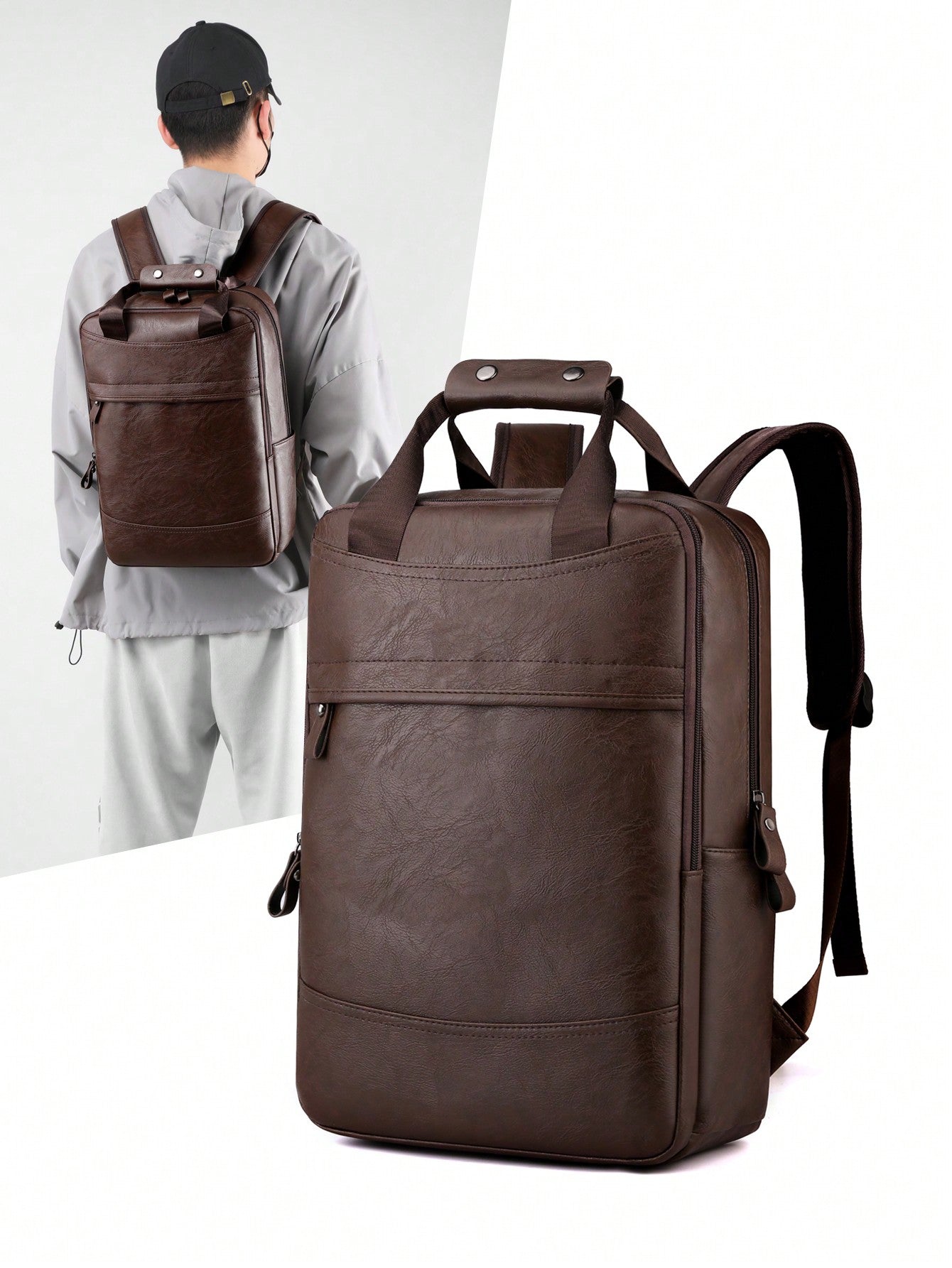 Pu Leather Backpack