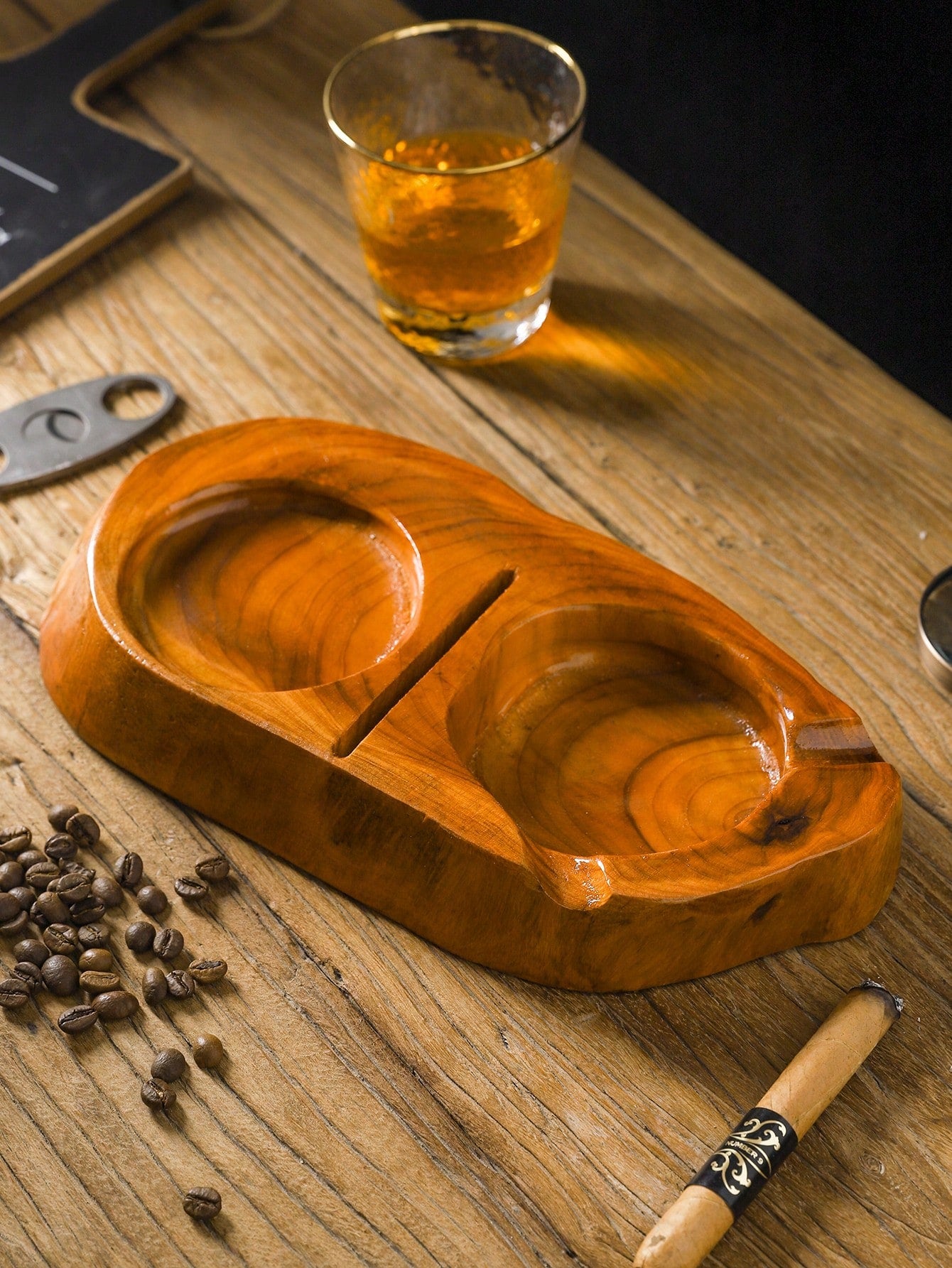 Wooden Cigar Ashtray