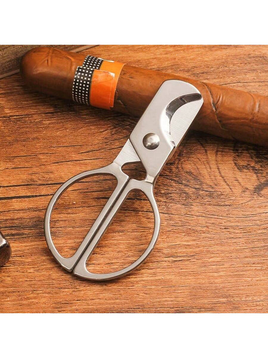 Stainless Steel Cigar Cutter, Double Blade Long Handle