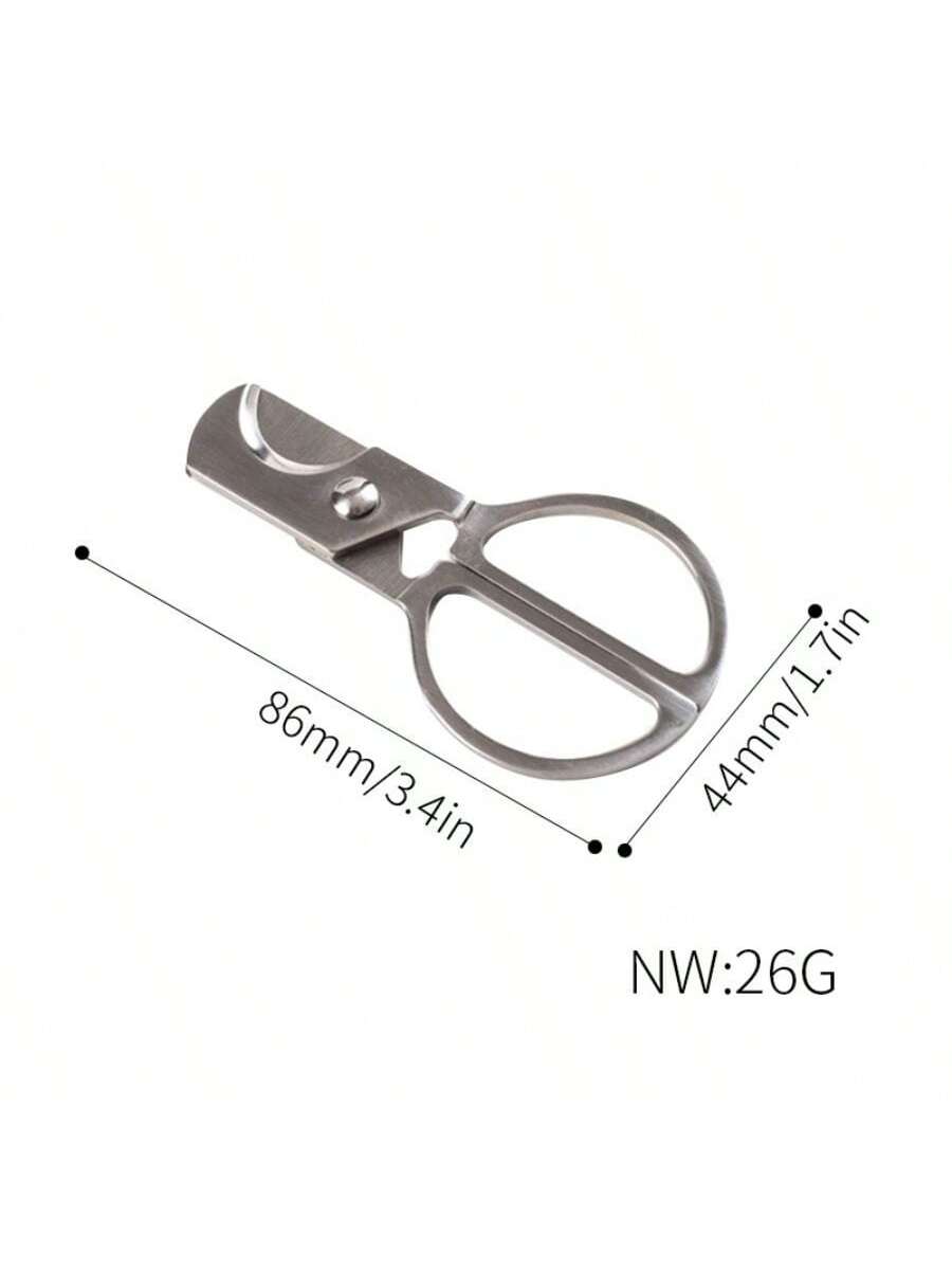 Stainless Steel Cigar Cutter, Double Blade Long Handle