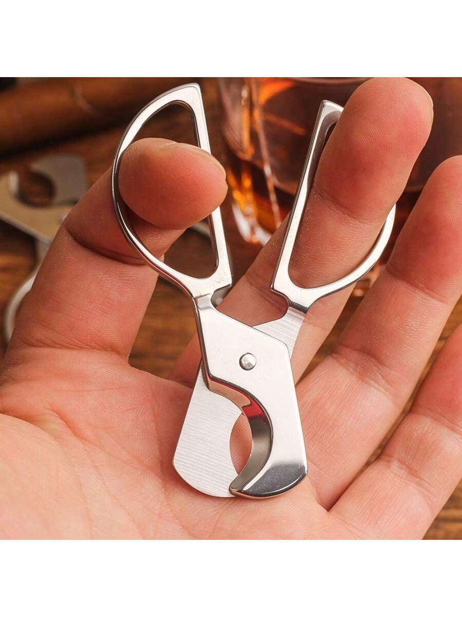 Stainless Steel Cigar Cutter, Double Blade Long Handle